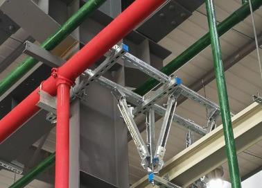 韩城该抗震支架的整体式支吊架结构协调性好
